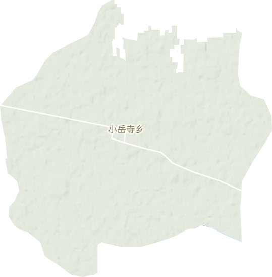 小岳寺乡地形图