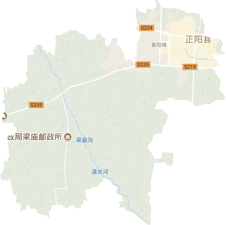 真阳镇地形图
