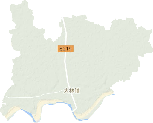 大林镇地形图