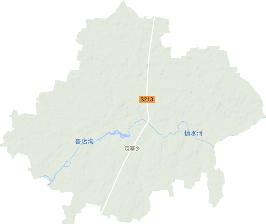 袁寨乡地形图