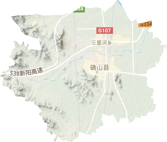三里河乡地形图