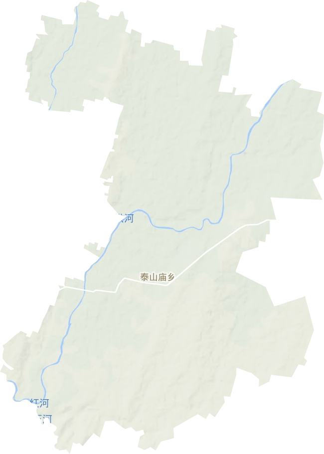 泰山庙镇地形图