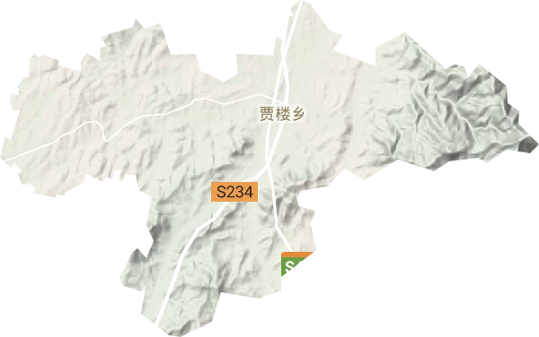 贾楼乡地形图