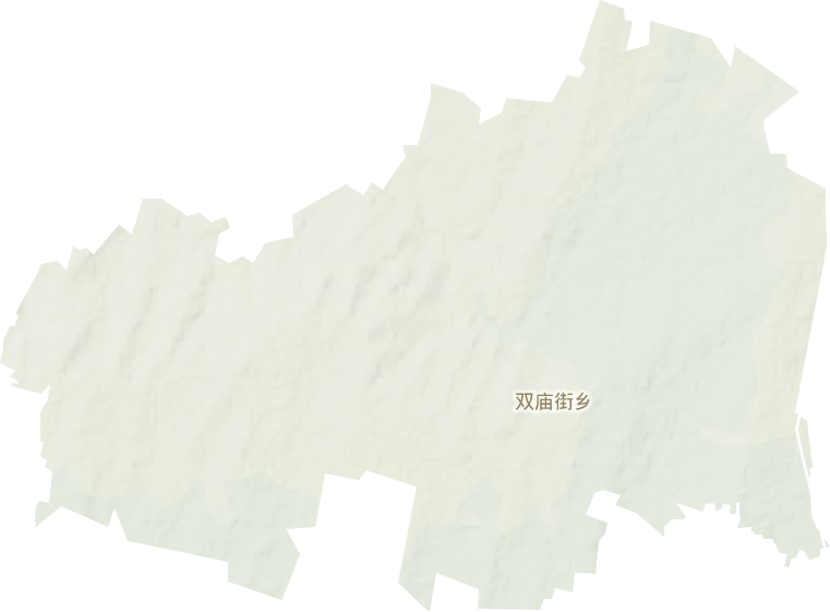 双庙街乡地形图