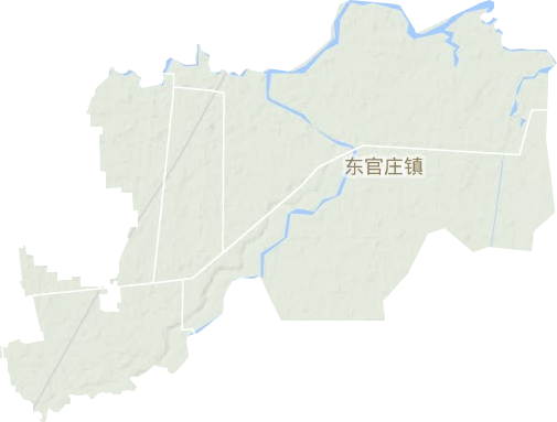 东官庄镇地形图