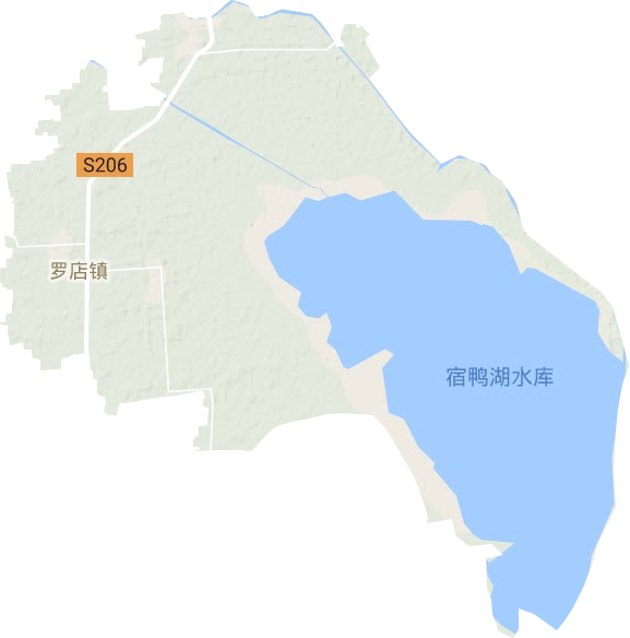 罗店镇地形图