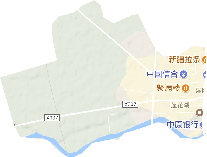 莲花湖街道地形图