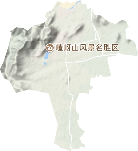 查岈山风景区地形图