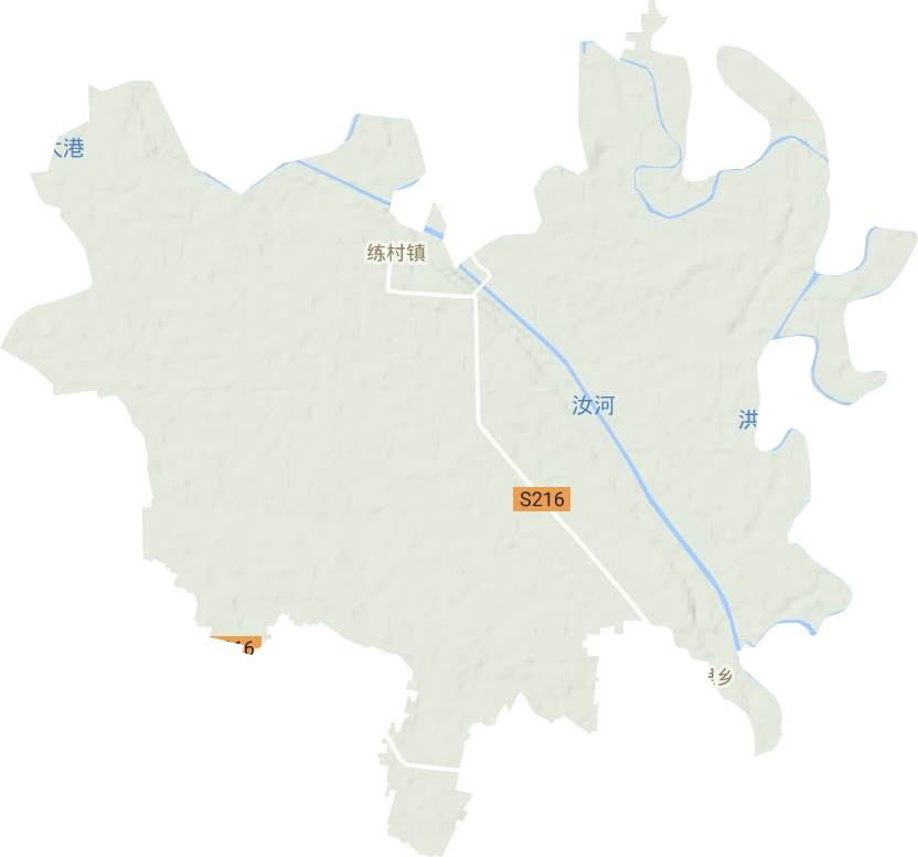 练村镇地形图