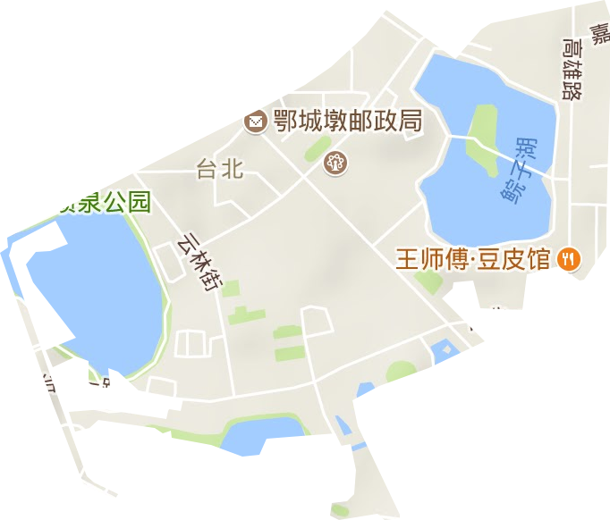 台北街办事处地形图