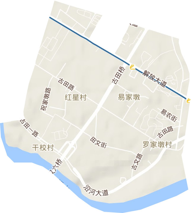 古田街道地形图