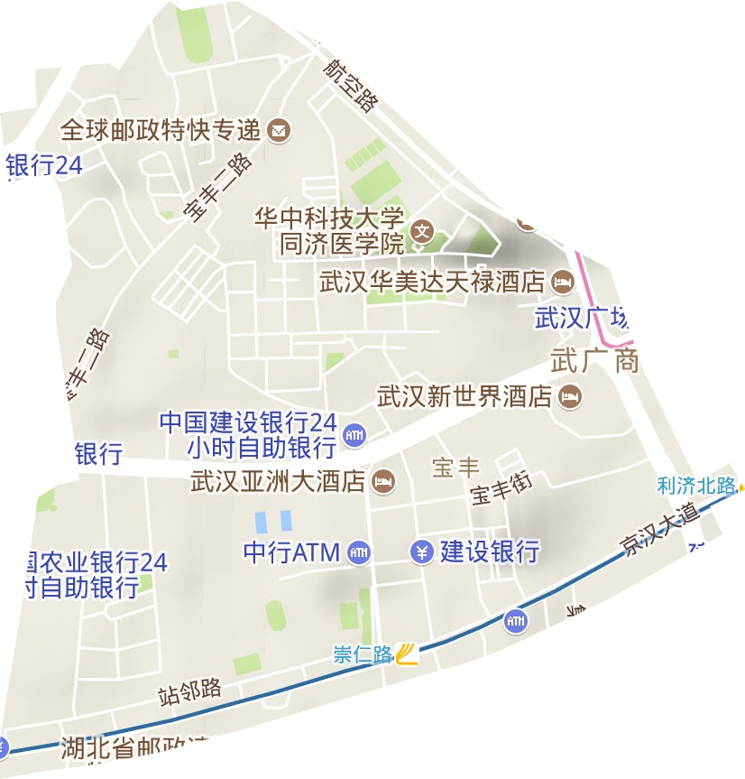 宝丰街道地形图