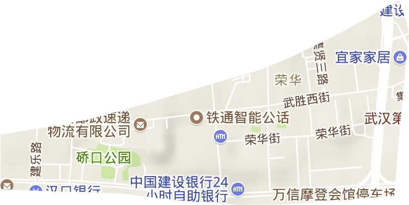 荣华街道地形图