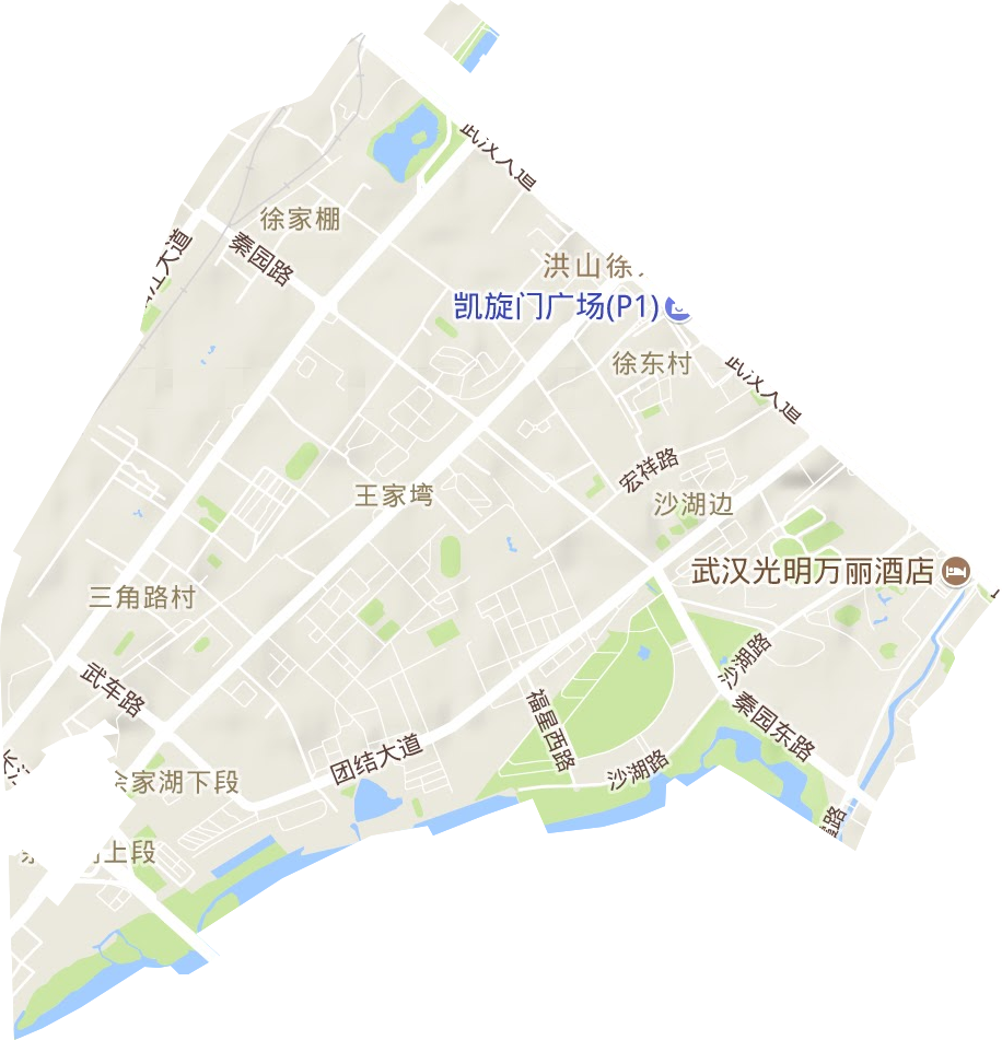 徐家棚街办事处地形图