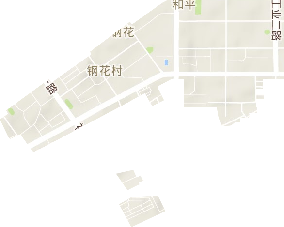 钢花村街道地形图