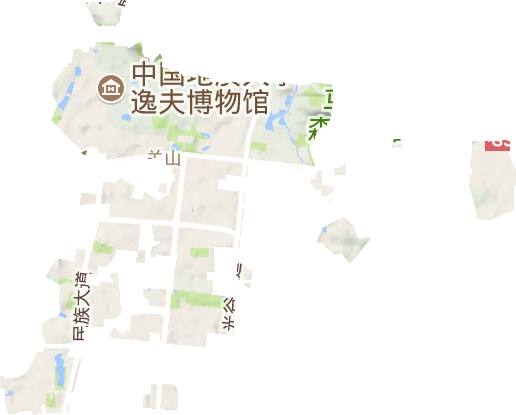 关山街道地形图