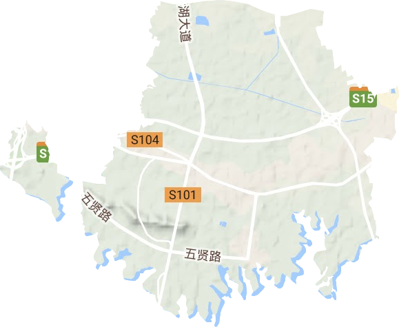 武汉市蔡甸区后官湖生态宜居新城管理委员会地形图