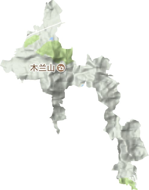 木兰山风景区地形图