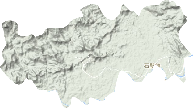 石壁镇地形图