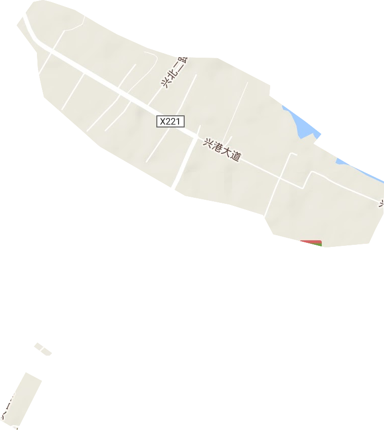 江北管理区地形图