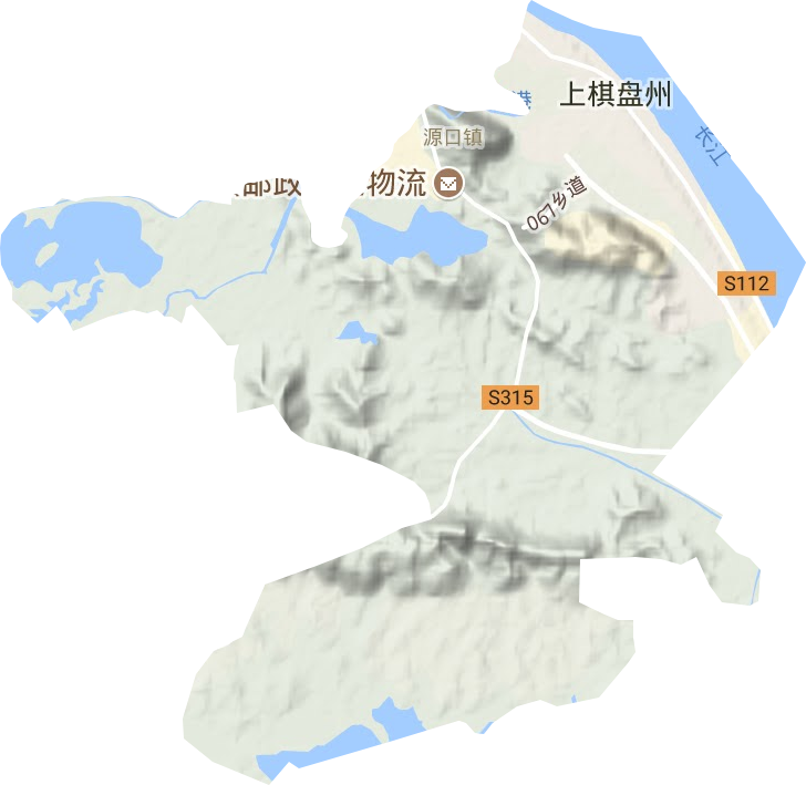 韦源口镇地形图