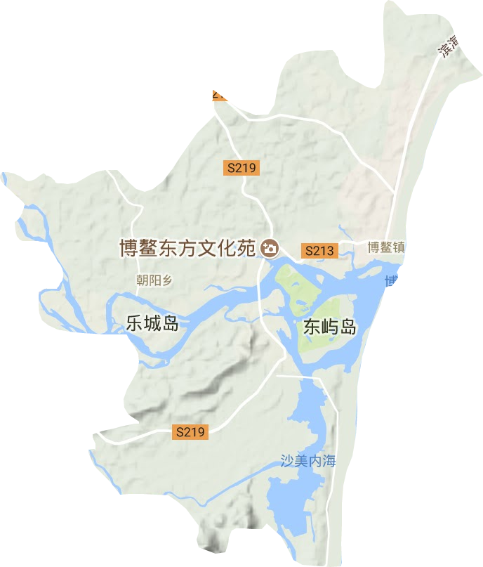 博鳌镇地形图