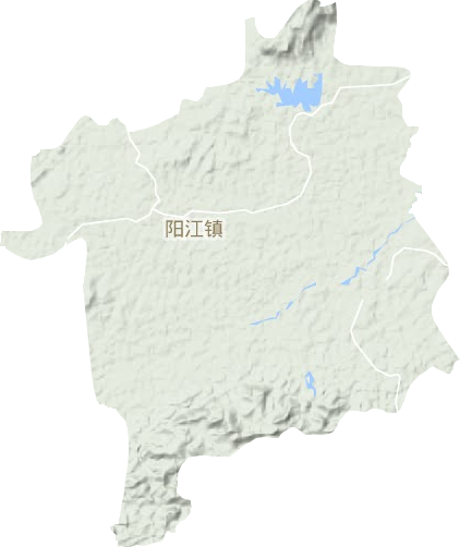 阳江镇地形图