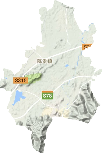 陈贵镇地形图