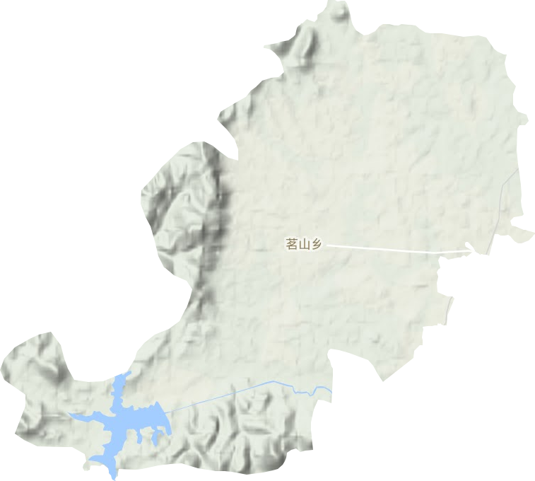 茗山乡地形图
