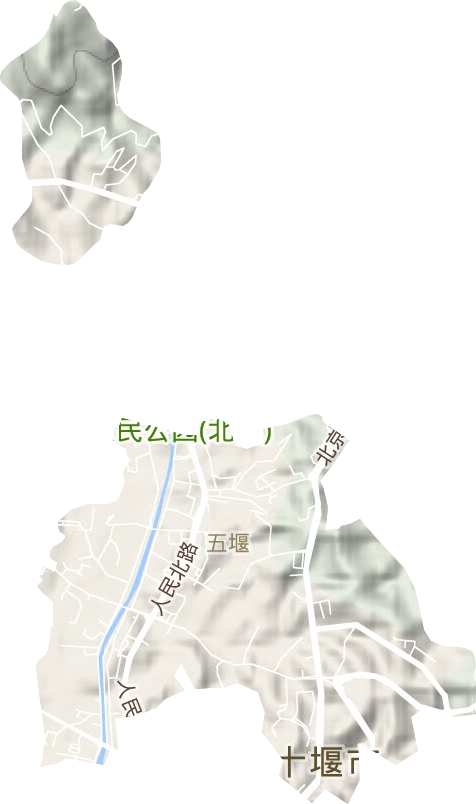 五堰街道地形图