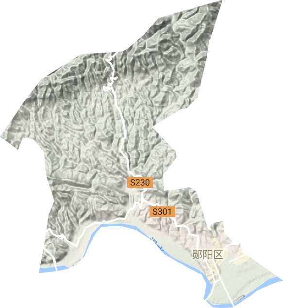 城关镇地形图