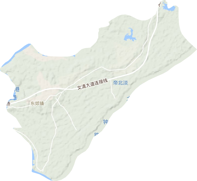东郊镇地形图