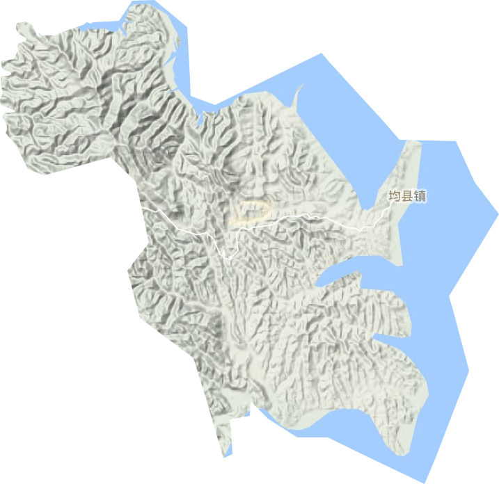 均县镇地形图