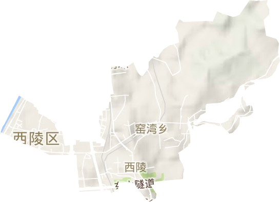 西陵街道地形图