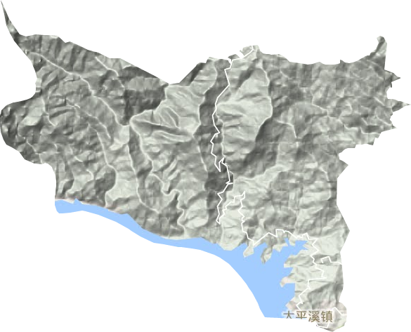 太平溪镇地形图