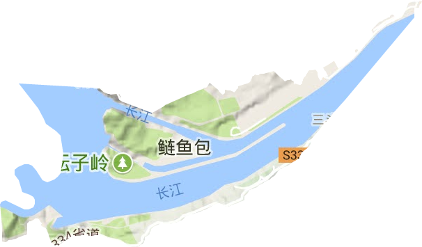 三峡坝区地形图