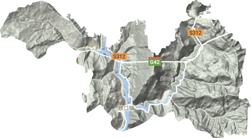 峡口镇地形图