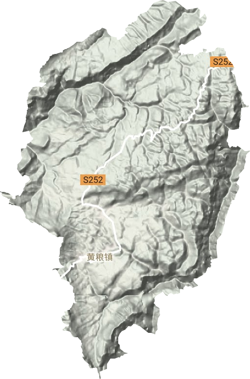 黄粮镇地形图