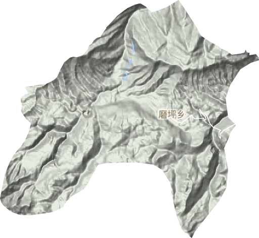 磨坪乡地形图