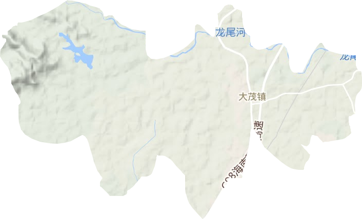 大茂镇地形图