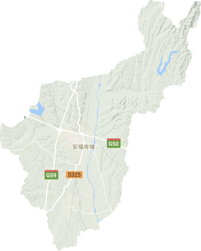 安福寺镇地形图