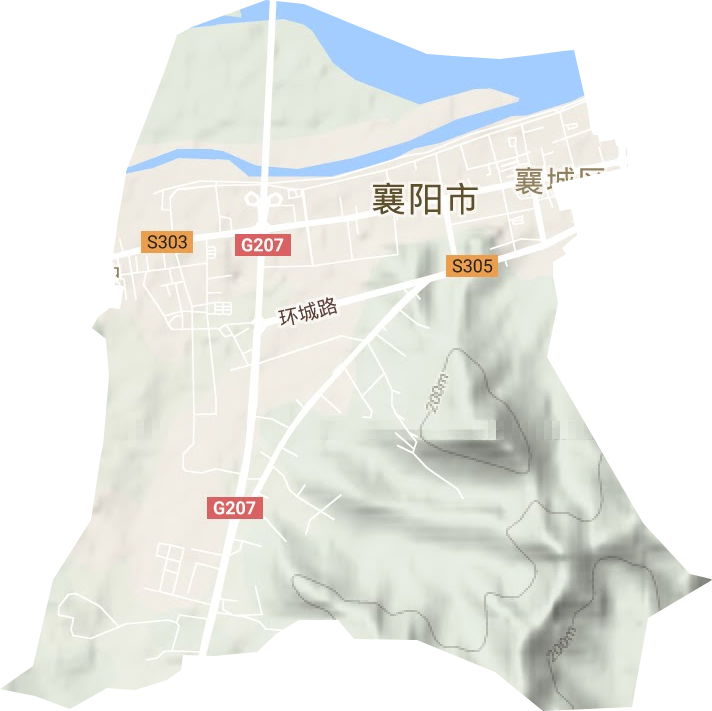 檀溪街道地形图