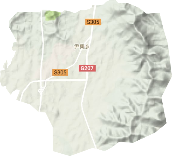 尹集乡地形图