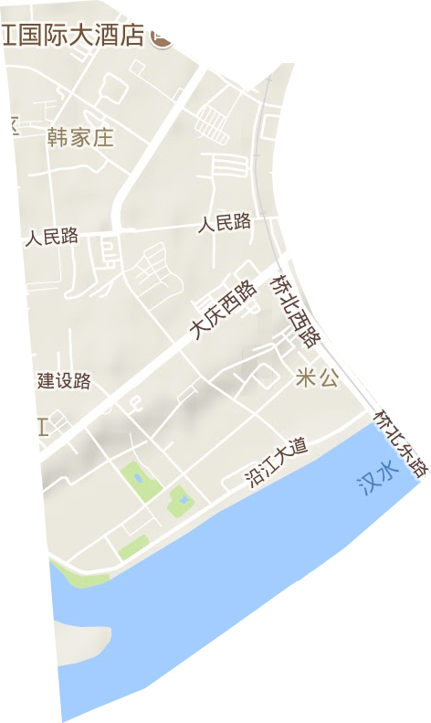 米公街道地形图