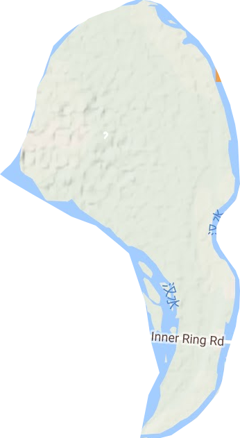 鱼梁洲开发区地形图