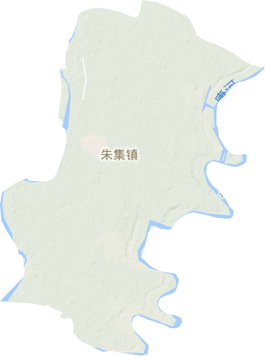 朱集镇地形图