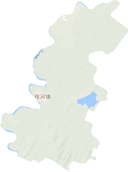 程河镇地形图