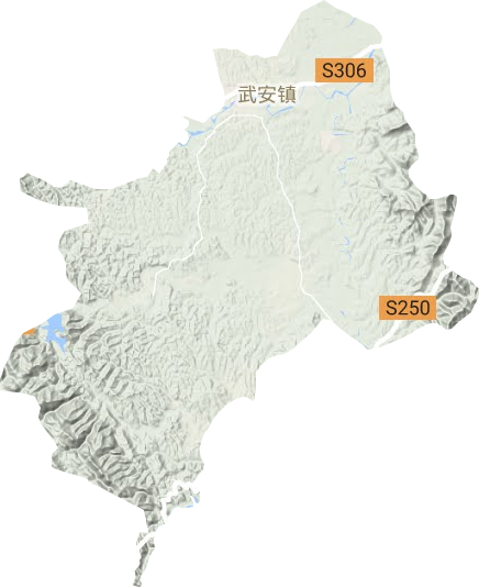 武安镇地形图