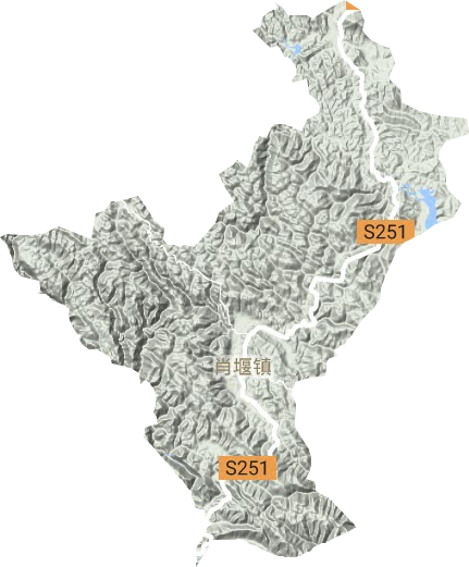 肖堰镇地形图