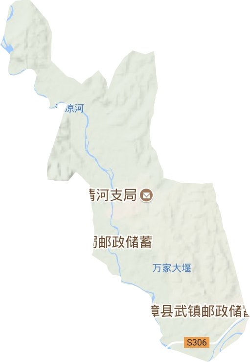 清河管理区地形图